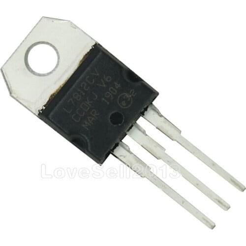 5Pcs NEW 7812 L7812CV L7812 TO-220 12V voltage regulator