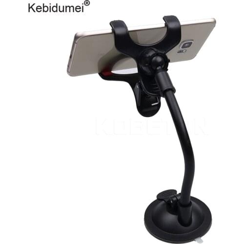 Kebidumei Car Windshield Mount Bracket Phone Holder stands Universal Long Arm 360 degree Rotating stands Car Accessories