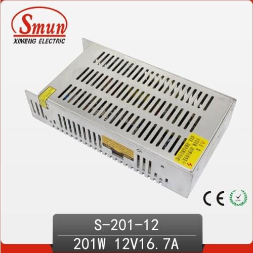 201w 12V 16A Single Output Power Supply For LED Display And LED Strip Light