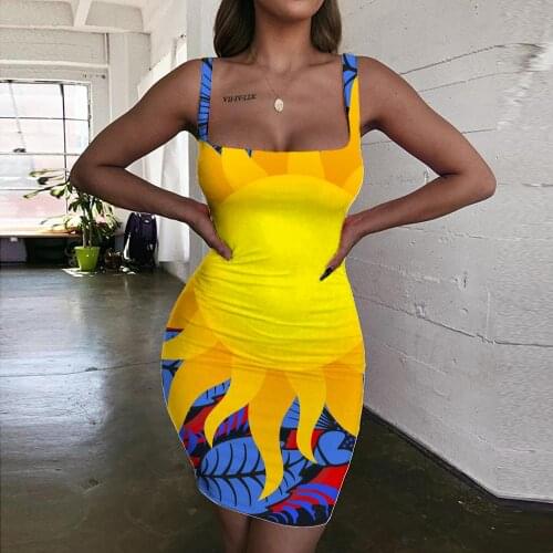 Giyu Brand Colorful Dress Women Abstract Ladies Dresses Creativity Vestido Sexy Art Sundress Womens Clothing Plus Size Vintage