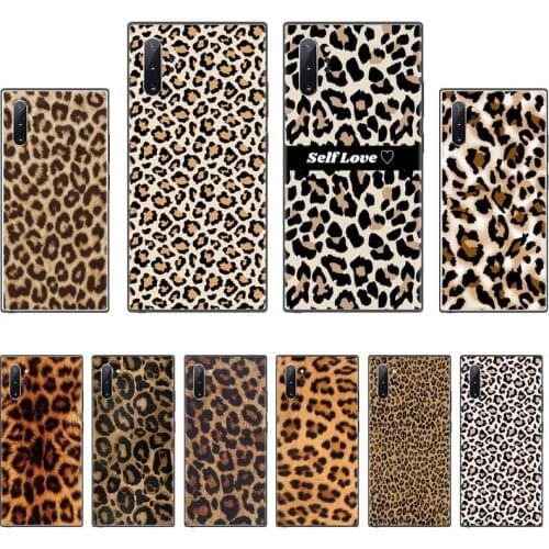 Leopard cheetah skin print Phone Case For Samsung Galaxy S8 S9 S10 Plus S10E Note 3 4 5 6 7 8 9 10 Pro Lite cover