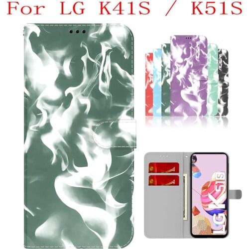 Sunjolly Case for LG K41S K51S Wallet Stand Flip PU Phone Case Cover coque capa LG K41S K51S Case LG K41S K51S Cover