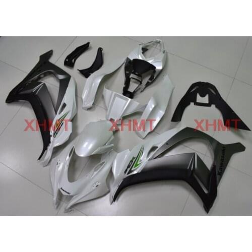 For ZX10r 2016 - 2017 Full Body Kits ZX-10r 16 Abs Fairing ZX-10r 17 Pearl White Black Full Body Kits