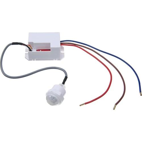 Home Indoor Outdoor Infrared Light Motion Sensor Time Delay Home Lighting PIR Switch LED Sensitive Night Lamp 220-240V/AC