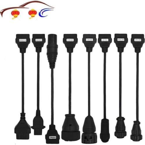 Maozua Truck Cables CDP Pro OBD2 Car Cable Trucks Diagnostic tool Connect Cable Full Set 8Pcs Trucks Cables For TCS CDP Plus