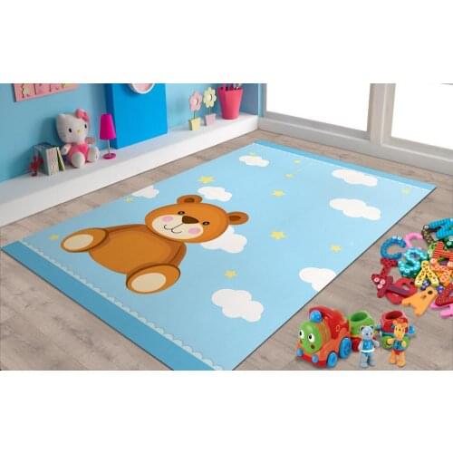 Little bear 2 Patterned Carpet ,Non Slip Floor Carpet,Teens Carpet,Turkish Rug