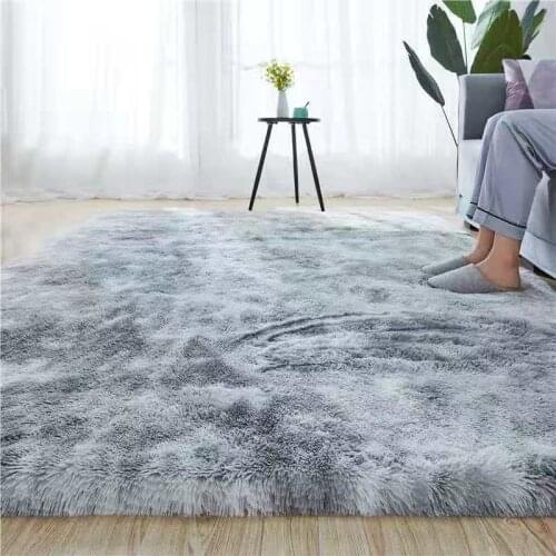 Topfinel Carpet For Living Room Anti-Slip Floor Rugs Water Absorption Bedroom Gray Carpet Rugs Plush Kids Room Mat