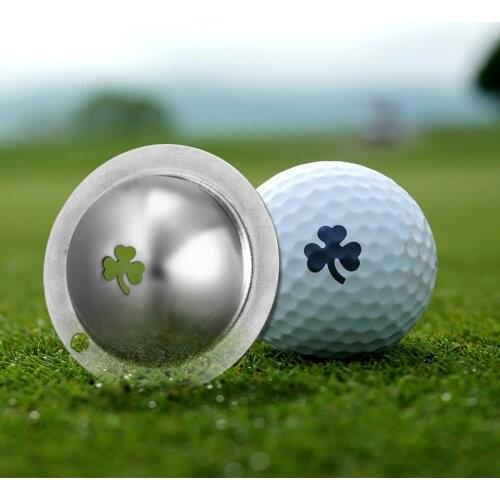 Stainless Steel Golf Ball Alignment Line Marker Marks Template Draw Linear Putt Positioning Ball Alignment Putting Clip Tools