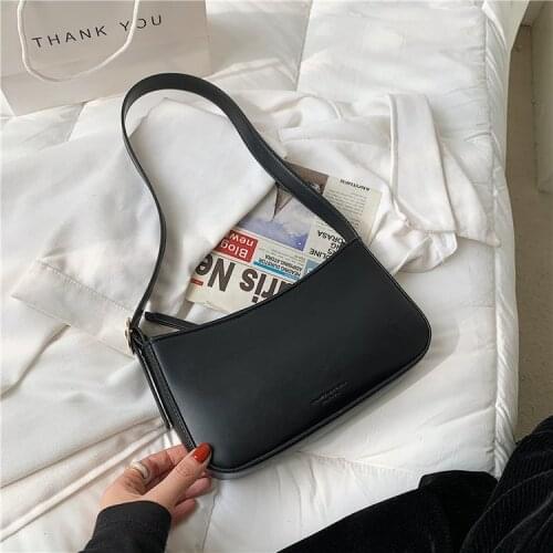 2021 Summer New Female Bag Fashion Shoulder Bag Casual Female Bag Solid Color Leather Ladies Bag Luxury Designer Female Bag