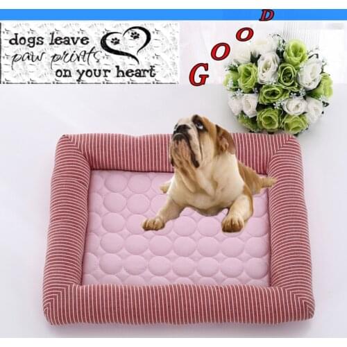 Summer Cooling Pet Dog Mat Ice Pad Dogs Sleeping Mats for Dog Cat Breathable Cooling Pet Dog Bed Washable Pet Pad Cats Blanket