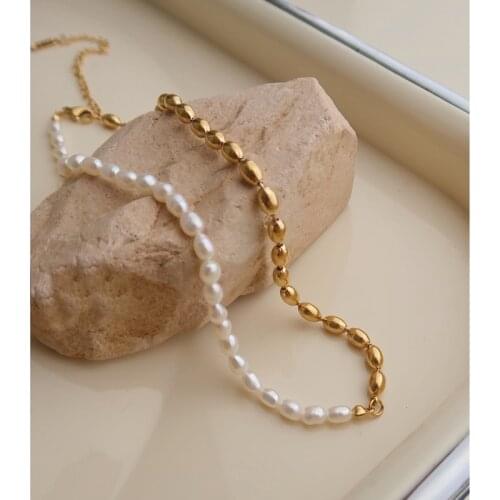 2022 New 14KGF 100% Natural Real Pearl Necklace Women Jewelry Party Designer T Show Runway Gown Japan Korean