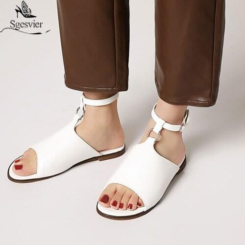 Sgesvier 2021 Women Sandals New Summer Ladies Shoe Flat Gladiator Back Strap Beach Sandal Open Toe Casual Walking Sandalias