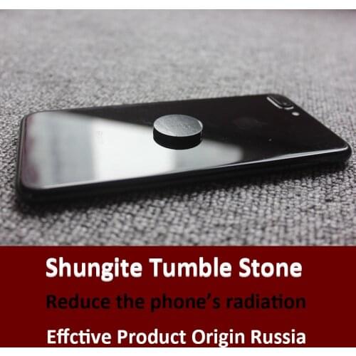 Shungite Tumble Stone Origin Russia Radiation Protection Good Luck Phone Sticker Anti-radiation