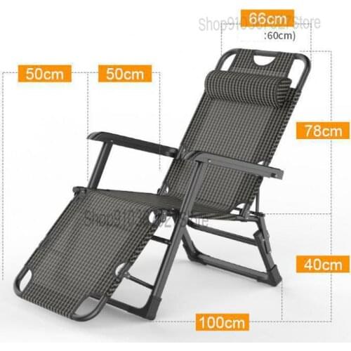 Lunch Break Siesta Chair Portable Beach Chair Balcony Leisure Home Backrest Chair Lazy Office Folding Deck Chair