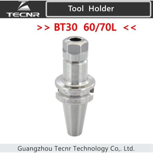 Precision 0.005mm BT30 Knife Shank ER11 ER16 ER20 ER25 ER32 70L Stainless Steel With Pull Stud For CNC machining Center