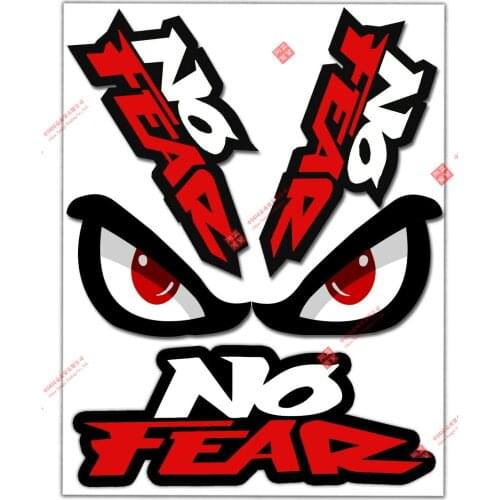 Cartoons Car Sticker No Fear Eyes Car Styling Vinyl Motorcycl Decals Cover Scratches Waterproof PVC