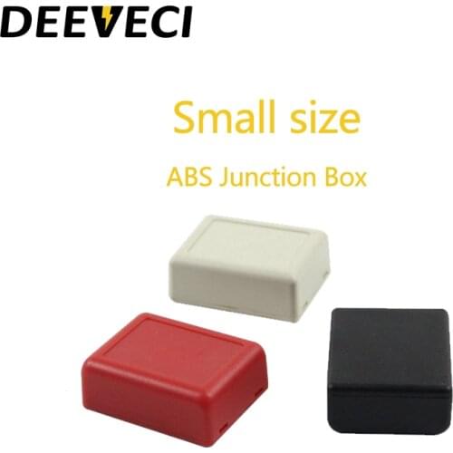 New 2pcs Waterproof Black DIY Housing Instrument Case ABS Plastic Project Box Storage Case Enclosure Boxes Electronic Supplies