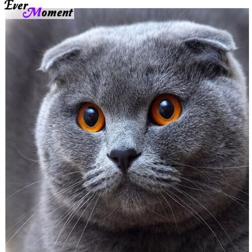 DIY Diamond Painting Stickers Decorative Painting Rhinestone Mosaic Cross Stitch Diamond Pattern Diamond Embroidery Cat ASF237