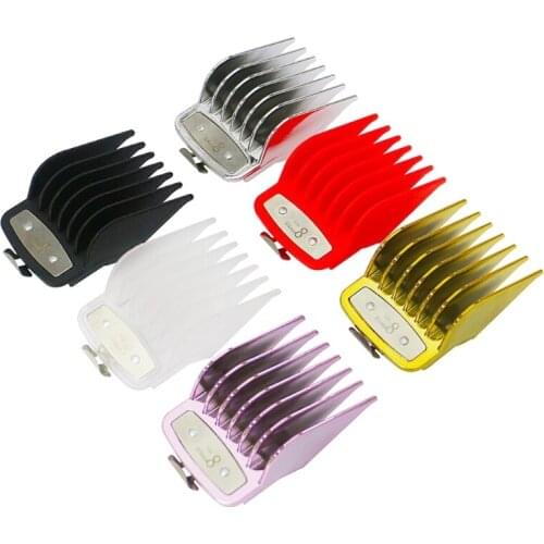 10pcs Barber Shop Styling Guide Comb Set Hair Trimmer Attachment Hairdresser Clipper Cutting Limit Combs 1.5-2.5mm
