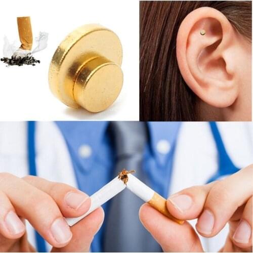 2PCS Not Cigarettes Health Therapy Tool Magnet Auricular Quit Smoking Zerosmoke Acupressure Patch