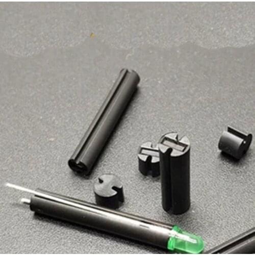 30pcs 4mm in diameter Double pit light pole 6-9.5 mm Black double slot LED pad high column Spacer columns nut