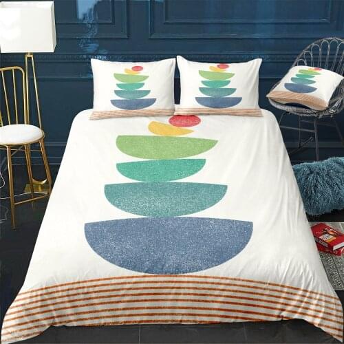 Abstract falling orange Bedding Set For Bedroom Soft Bedspreads For Double Bed Home Duvet Cover Quality Quilt Cover+Pillowcasex2