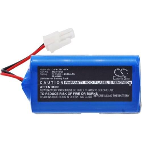 Cameron Sino 2600mAh battery for DIBEA V870 ECOVACS CEN 540 Deebot CR130 V780 4ICR19/65 Vacuum Battery