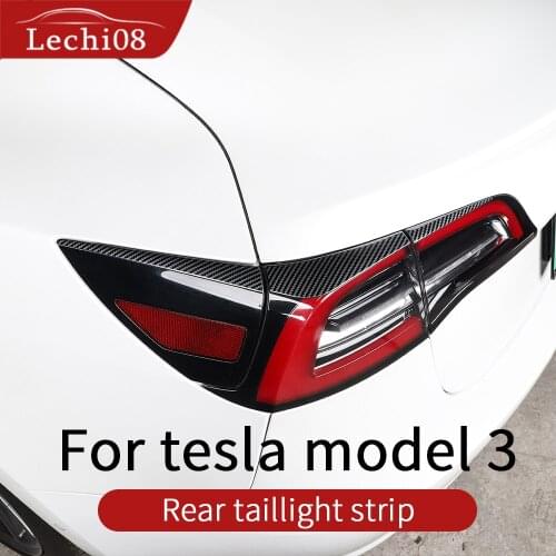Rear headlights stight for Tesla model 3 accessories/car accessories model 3 tesla three tesla model 3 carbon/accessoires