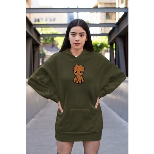 Angemiel Wear Groot Doll Green Dress Sweatshirt Tunik