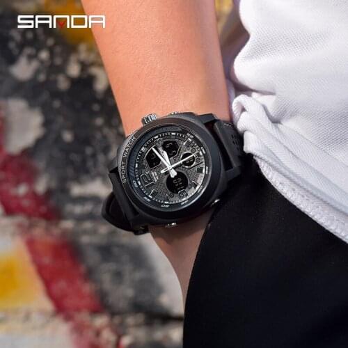 BASID Top Brand Luxury Mens Sports Watch Army Military Waterproof Digital Clocks Wristwatches For Man Gift Bright Backlight LED