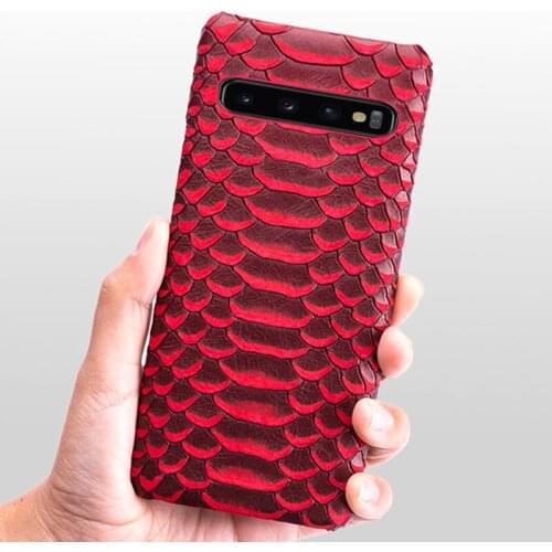 Phone Case For Samsung S20 Ultra S7 S8 S9 S10 Plus S10e Note 8 9 10 Lite A20 A30 A50 A70 A51 A71 A8 2018 Python skin Texture