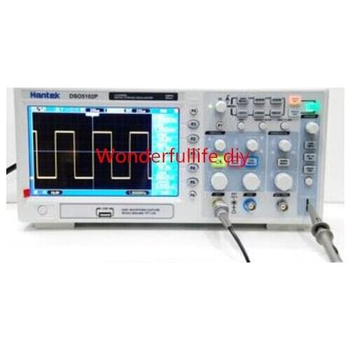 DSO5102P Digital storage oscilloscope 100MHz 2Channels 1GSa/s 7'' TFT LCD support Russian Spanish,Korean