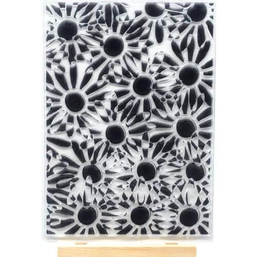 Flower Background Rubber Clear Stamp for Card Making Decoration and Scrampbooking Happy birthday Clear stamp