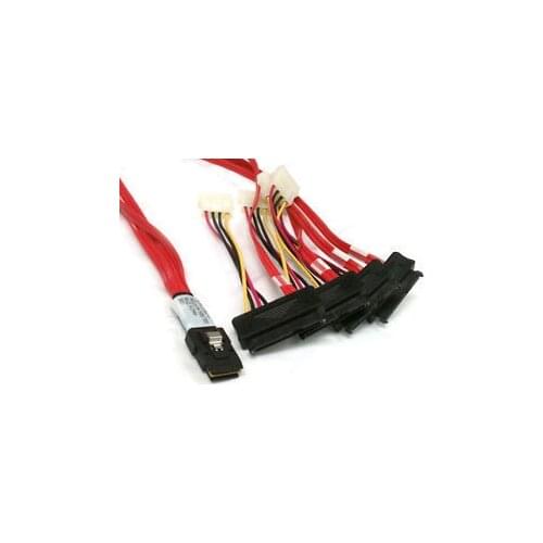 CYDZ LSI 3Ware Mini SAS Cable SFF 8087 36pin to SFF 8482 Hard Disk and Power x4 SAS