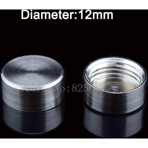 DHL 200PCS Diameter 12mm brushed copper standoff screw cover decorative screws caps acrylic board advertising nails JF1368