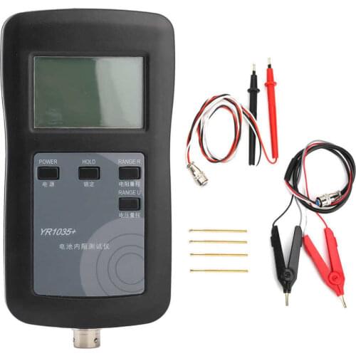 YR1035 Battery Resistance Meter High Accuracy Lithium Battery Internal Resistance Tester Kit for Electric Vehicle Battery