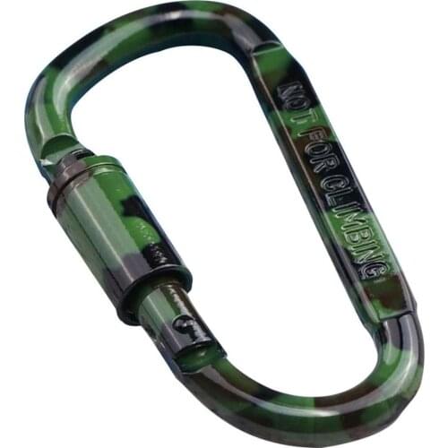 Carabiner Climbing 8cm Locking Type D Quickdraw Carabiner Buckle Buckle Hanging Aluminum Nut Backpack Buckle