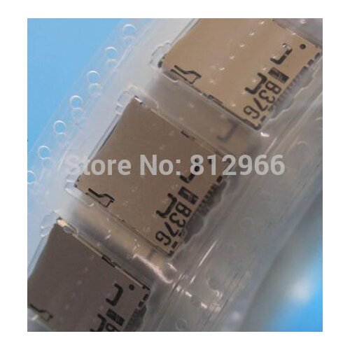 50PCS/lot, Original new for Samsung Galaxy S4 ZOOM C101 Sim card Reader Holder Connector Slot Contact