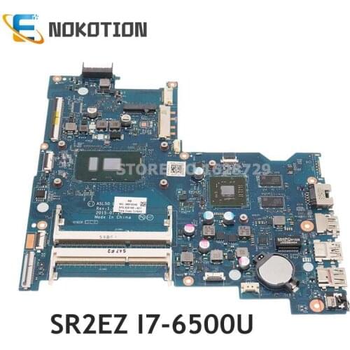 NOKOTION 828188-601 828188-001 For HP 15-AC Laptop motherbard ASL50 LA-C921P R5 M330 2GB Graphics SR2EZ I7-6500U CPU DDR3L