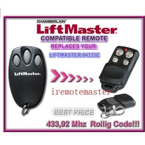 2018 NEW Liftmaster 94335E,Chamberlain 94335E garage door remote replacement good