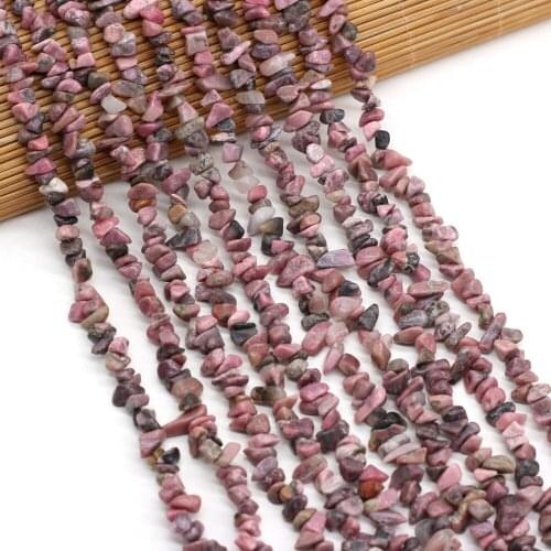 New Natural Stone Red Sapphire Irregular Shape Gravel Chips Loose Beads 15'' for DIY Bracelet Necklace Making Jewelry Findings