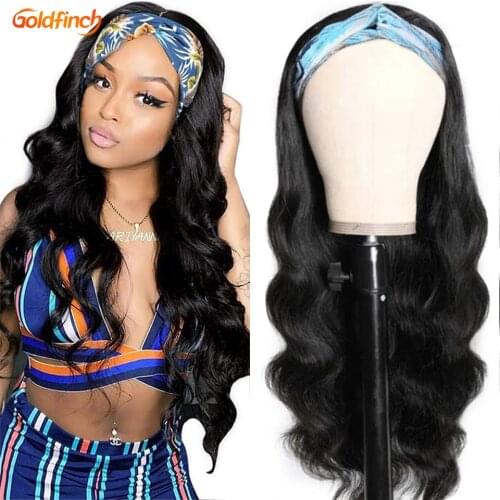 Headband Wig Human Hair Body Wave Hair Bands For Women Perruque Avec Bandeau Indian Headband Wig BodyWave Hair Designer Headband