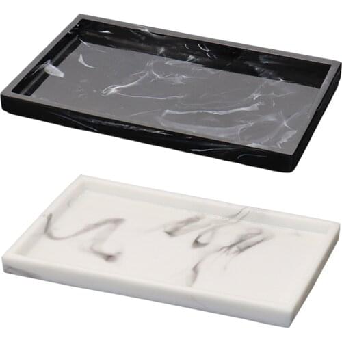Bathroom Tank Tray Nordic Resin Bathtub Tray Plate Dispenser Organizer for Jewelry Soap Towel Plant