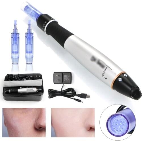 Portable Electric Roller Pen Micro Needles Skin Rejuvenation Acne Removal Beauty Machine