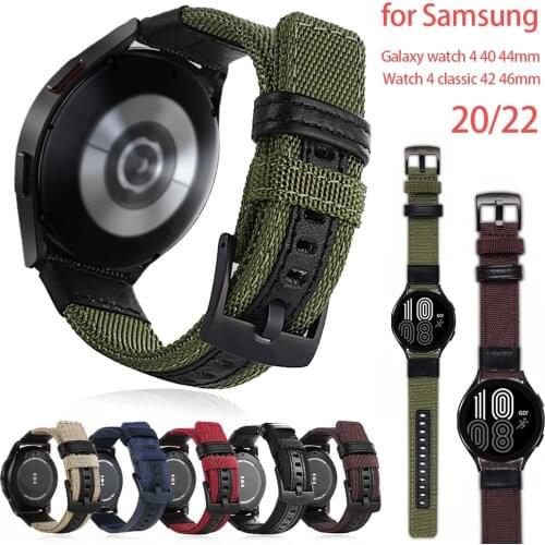 20mm Watch Strap for Samsung Galaxy Watch 4 40mm 44mm Classic 42mm 46 Bracelet for Huawei Watch GT 2 Pro Band 22mm Quick release
