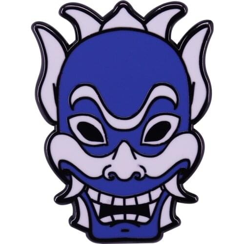 The Blue Spirit Mask - Hard Enamel Pin Show your ATLA and fate Bender pride and Shake off any shackles that bind you