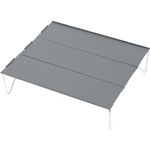 Folding Camping Table Portable Aluminum Lightweight Outdoor Travel Hiking Camping Picnic Table Foldable