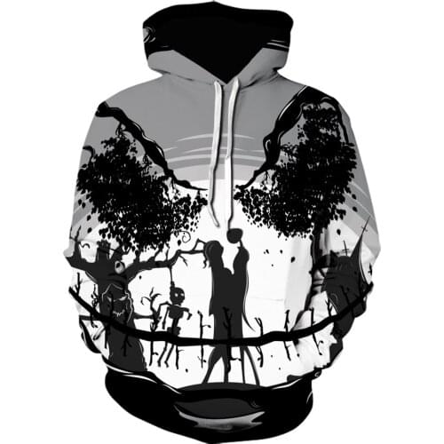 Spring and Autumn Christmas Nightmare 3D Hoodie Mens Womens Sweatshirt Fashion Pullover Hooded Sportswear Casual Pocket Jacket