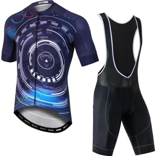 YOCENE Custom Made Blue Cycling Jersey ODM New Arrival Soft Mountainbike Men Printing Bicycle Shorts Suit