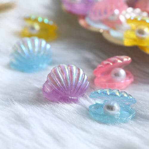 10pcs Harmless Artificial Resin Shell Diy Wedding Accessories Gifts for Guests Mermaid Birthday Beach Party Favors Decorations